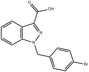 1-(4-BroMobenzyl)-1H-indazole-3-carboxylic acid Structure