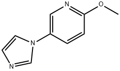 Pyridine, 5-(1H-imidazol-1-yl)-2-methoxy- (9CI) Structure
