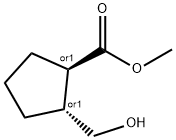 (1R,2R)-2-(羟甲基)环戊烷-1-羧酸甲酯, 502650-66-0, 结构式