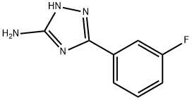 [5-(3-氟苯基)-1H-1,2,4-三唑-3-基]胺 结构式