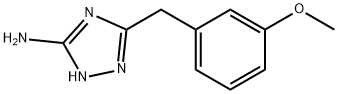 5-(3-甲氧基苄基)-4H-1,2,4-三唑-3-胺 结构式