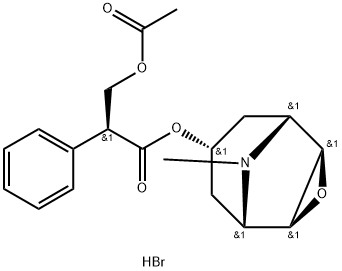 O-Acetyl-(-)-hyoscine HydrobroMide 结构式