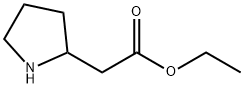 2-(吡咯烷-2-基)乙酸乙酯, 5027-77-0, 结构式
