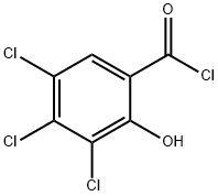 3,4,5-trichloro-2-hydroxybenzoyl chloride Structure