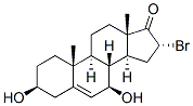 Androst-5-en-17-one, 16-bromo-3,7-dihydroxy-, (3beta,7beta,16alpha)- (9CI) Struktur