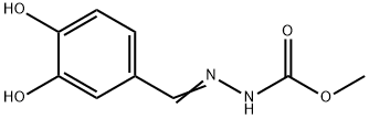 Hydrazinecarboxylic acid, [(3,4-dihydroxyphenyl)methylene]-, methyl ester (9CI) Struktur