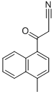 3-(4-METHYL-1-NAPHTHYL)-3-OXOPROPANENITRILE 化学構造式