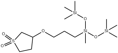 BIS(TRIMETHYLSILOXY)METHYLSILYLPROPOXYSULFOLANE Struktur