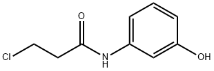 3-クロロ-N-(3-ヒドロキシフェニル)プロパンアミド 化学構造式
