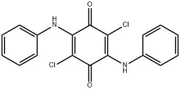 2,5-dichloro-3,6-bis(phenylamino)cyclohexa-2,5-diene-1,4-dione Struktur