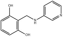 1,3-Benzenediol, 2-[(3-pyridinylamino)methyl]- (9CI) 化学構造式