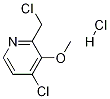 4-氯-2-氯甲基-3-甲氧基吡啶盐酸盐,503058-51-3,结构式