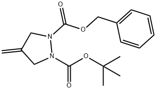 1-Boc-2-cbz-4-methylene-pyrazolidine Structure