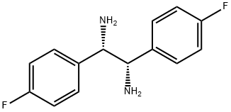 (1S,  2S)-1,2-Bis(4-fluorophenyl)-1,2-ethanediamine  dihydrochloride Structure