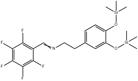 N-[(Pentafluorophenyl)methylene]-3,4-bis[(trimethylsilyl)oxy]benzeneethanamine Structure