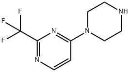 4-PIPERAZIN-1-YL-2-(TRIFLUOROMETHYL)PYRIMIDINE Structure