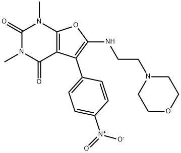 503160-58-5 Furo[2,3-d]pyrimidine-2,4(1H,3H)-dione,  1,3-dimethyl-6-[[2-(4-morpholinyl)ethyl]amino]-5-(4-nitrophenyl)-