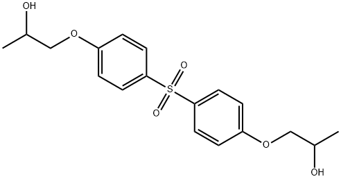 1,1'-[sulphonylbis(p-phenyleneoxy)]dipropan-2-ol 结构式