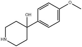 4-(4-甲氧基苯基)-4-羟基哌啶 结构式