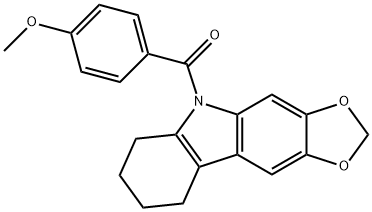 5-(p-Anisoyl)-6,7,8,9-tetrahydro-5H-1,3-dioxolo[4,5-b]carbazole|