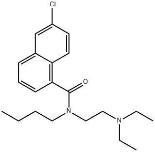 N-Butyl-N-[2-(diethylamino)ethyl]-6-chloro-1-naphthalenecarboxamide Structure