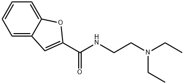 N-[2-(Diethylamino)ethyl]-2-benzofurancarboxamide Structure