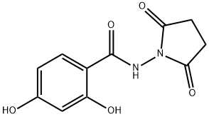 Benzamide, N-(2,5-dioxo-1-pyrrolidinyl)-2,4-dihydroxy- (9CI) Structure