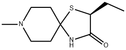 (2S)-2-乙基-8-甲基-1-硫代-4,8-二氮杂螺[4.5]-3-癸酮,503431-81-0,结构式