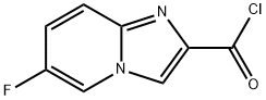 Imidazo[1,2-a]pyridine-2-carbonyl chloride, 6-fluoro- (9CI) 结构式