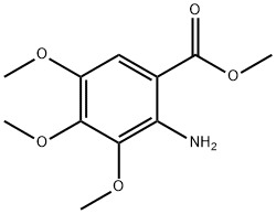 3,4,5-三甲氧基氨基苯甲酸甲酯,5035-82-5,结构式