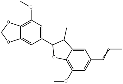 6-[2,3-Dihydro-7-methoxy-3-methyl-5-(1-propenyl)benzofuran-2-yl]-4-methoxy-1,3-benzodioxole|