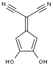 Propanedinitrile, (3,4-dihydroxy-2,4-cyclopentadien-1-ylidene)- (9CI) 结构式