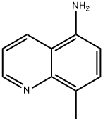 8-メチルキノリン-5-アミン 化学構造式