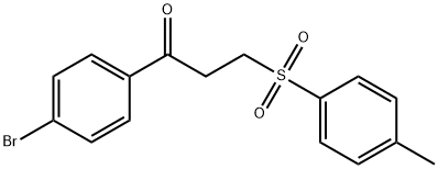 1-(4-BROMOPHENYL)-3-[(4-METHYLPHENYL)SULFONYL]-1-PROPANONE 化学構造式