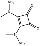 3,4-BIS(1-METHYLHYDRAZINO)CYCLOBUT-3-ENE-1,2-DIONE,50376-99-3,结构式