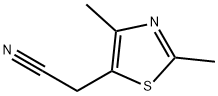 2-(2,4-dimethylthiazol-5-yl)acetonitrile Structure