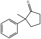 2-メチル-2-フェニルシクロペンタノン 化学構造式