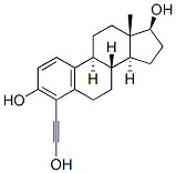 4-hydroxyethynylestradiol, 50394-90-6, 结构式
