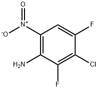 3-Chloro-2,4-difluoro-6-nitroaniline Structure