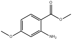 2-アミノ-4-メトキシ安息香酸メチル 化学構造式