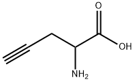 2-氨基-4-戊炔酸,50428-03-0,结构式