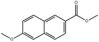 甲基-6 - 甲氧基-2 - 萘甲酸 结构式