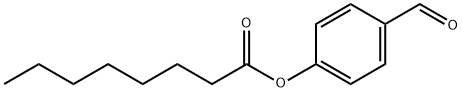 (4-formylphenyl) octanoate Struktur