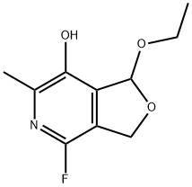 Furo[3,4-c]pyridin-7-ol, 1-ethoxy-4-fluoro-1,3-dihydro-6-methyl- (9CI) Structure