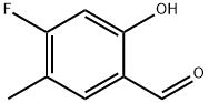 4-氟-2-羟基-5-甲基苯甲醛,504414-06-6,结构式