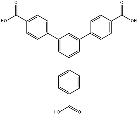 1,3,5-トリス(4-カルボキシフェニル)ベンゼン 化学構造式