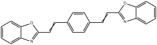 2,2'-[(1,4-Phenylene)bis(ethene-1,2-diyl)]bis(benzoxazole) 结构式