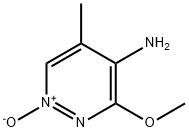 4-Pyridazinamine,  3-methoxy-5-methyl-,  1-oxide 结构式