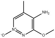 4-Pyridazinamine,  3-methoxy-5-methyl-,  1-oxide Structure