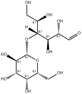 4-O-β-D-ガラクトピラノシル-D-マンノース 化学構造式